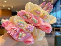 4 Цвета Летние Мультяшные Милые Девушки Толстые Волосы Кольцо Милая Любовь Волос Конский Хвост Волосы Для Девушки Подарок