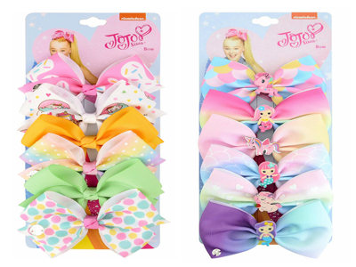 Fashion 4.7 Inch White/pink/black Jojo Siwa Rainbow Bow Wholesale